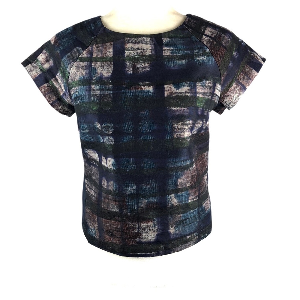 The People’s Metallic Abstract Ponte Top